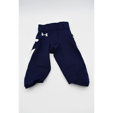 Under Armour Kids Authentic Football Pants Size Blue White Size YSM - NO PADS