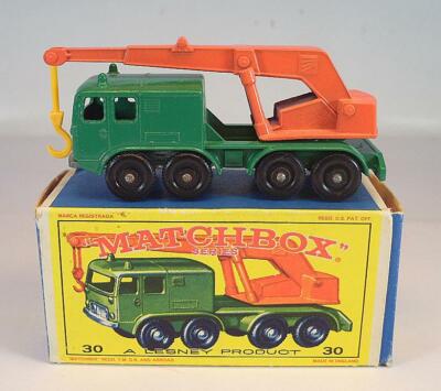 Matchbox Regular Wheels Nr. 30 C 8-Wheel Crane with Tow Guide BPW E4-Box 1#1244