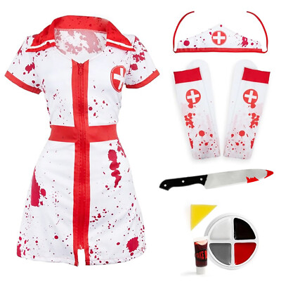 nurse halloween dress Say Ahh Costume BLUE / X-SMALL The dress is 100% polyester Sexy halloween costume Halloween nurse