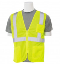 3 Pockets Mesh High Visibility Safety Vest, ANSI/ ISEA 107-2015- SV2ZGM 