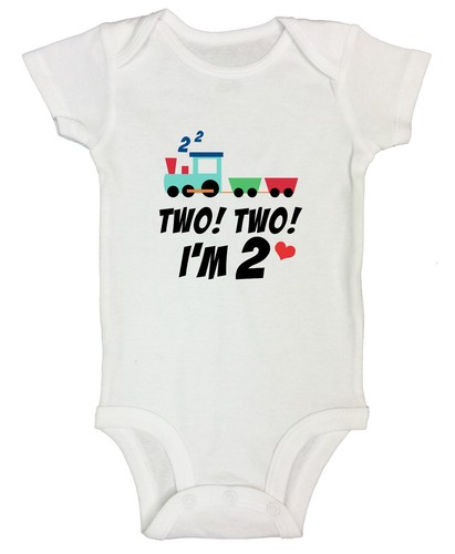 2 Year Old Birthday Shirt Train Two Two Baby Bday Tshirt 2nd Birthday Gift