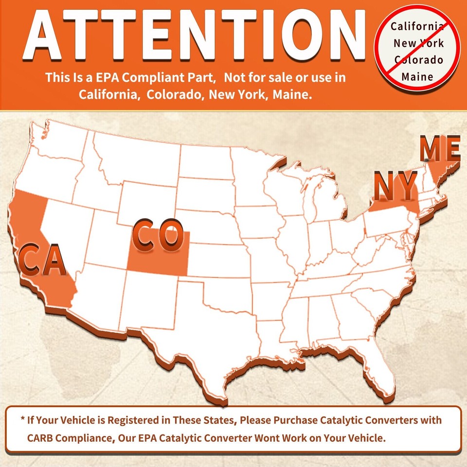 For 2006 2007 2008 Honda Ridgeline 3.5L 3 Pcs Set All 3 Catalytic