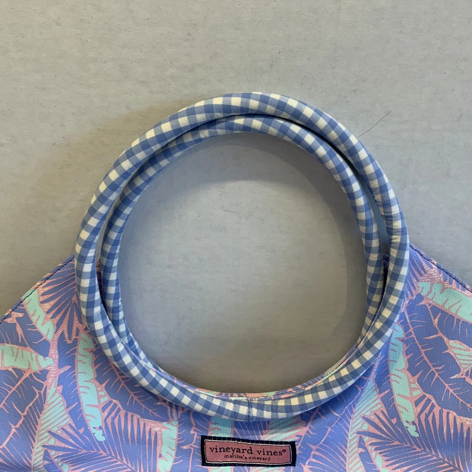 Vineyard Vines Marthas Vineyard Island Palms Beach Tote Bag Preowned EUC - Image 3 of 4