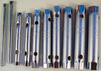 8pc T&E SAE Standard TUBE SPANNER WRENCH SOCKET SET Extra Deep / Long T and E