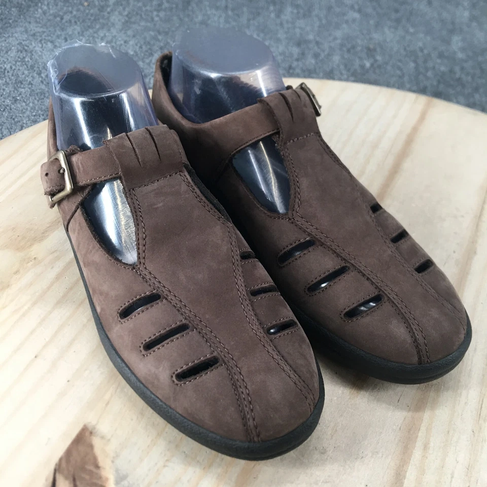 Naturalizer Shoes Womens 9 M Mary Jane Brown Leather Round Toe Buckle Casual - Image 3 of 4