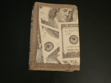 100 Dollar Bifold Wallet NEW - Benjamin Franklin Money Dollar Bill