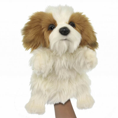 Hansa Shih Tzu Puppet Dog Realistic Cute Soft Stuffed Animal