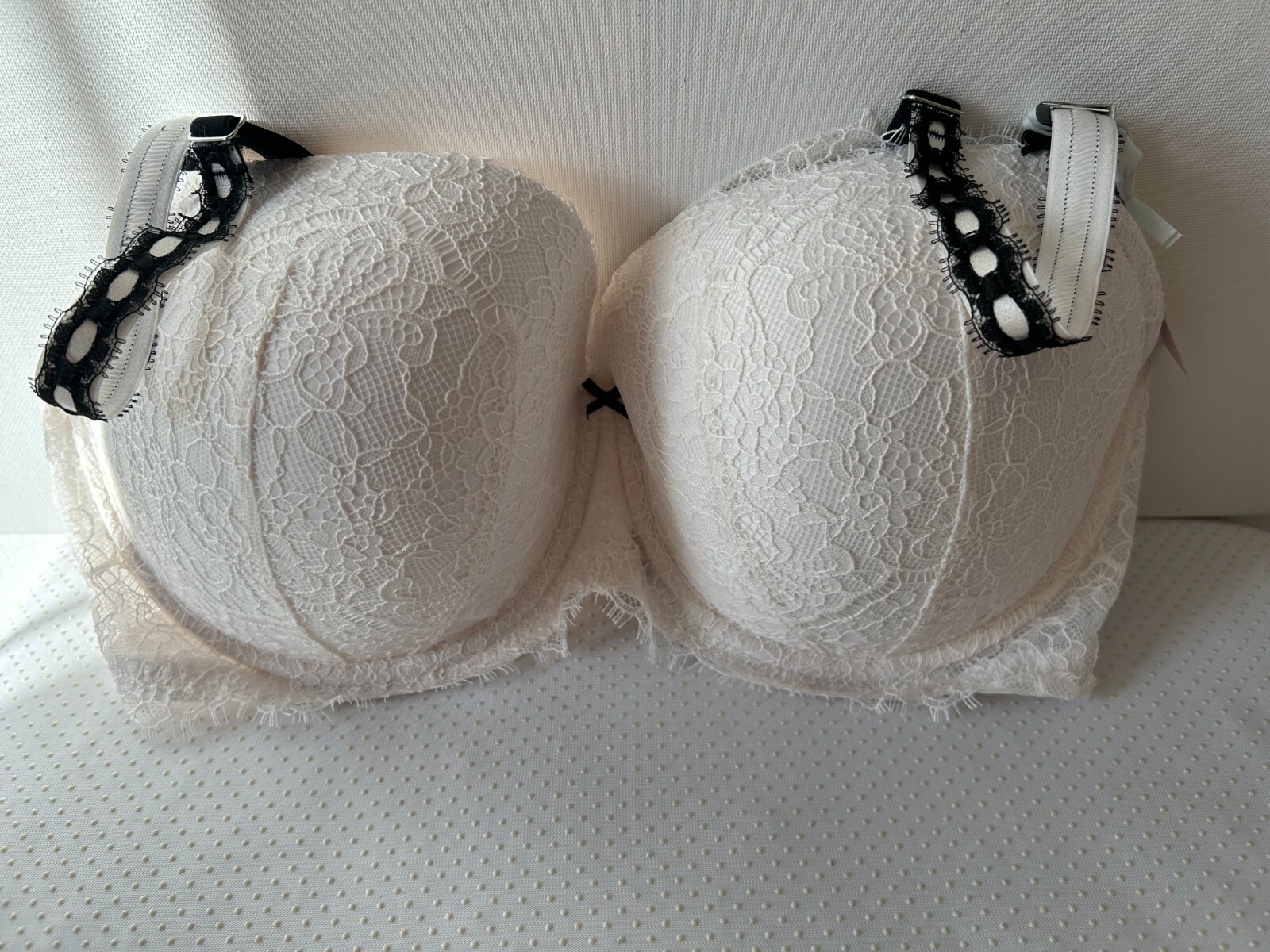 Slot Ribbon Bra New Victoria's Secret Dream Angels 38DDD Ribbon Slot Demi Bra Lace | eBay
