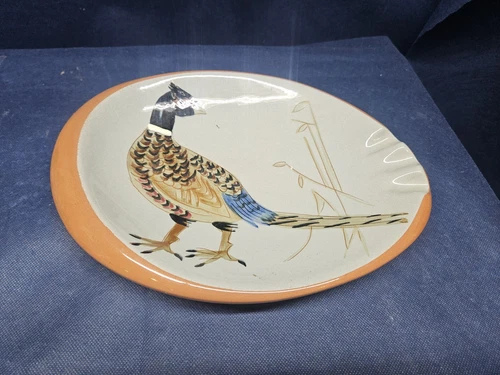 Vintage Stangl Pottery USA Sportsman Giftware Series "Pheasant" Oval Ashtray EUC