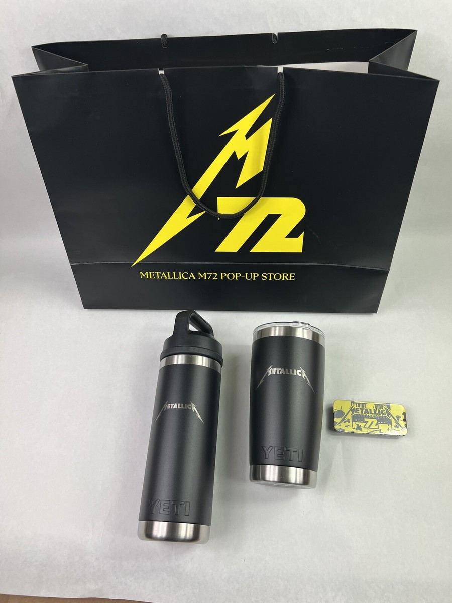 Metallica M72 World Tour Yeti Rambler 16/20 Oz Combo Pic Set Gift