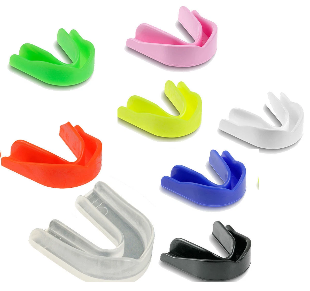 Protège-dents Professionnel Pour Sports De Contact, Rugby, Arts Martiaux, Karaté, MMA, Boxe, Hockey, Football - Flexible Jeunes Et Adultes (Senior, Orange/Noir