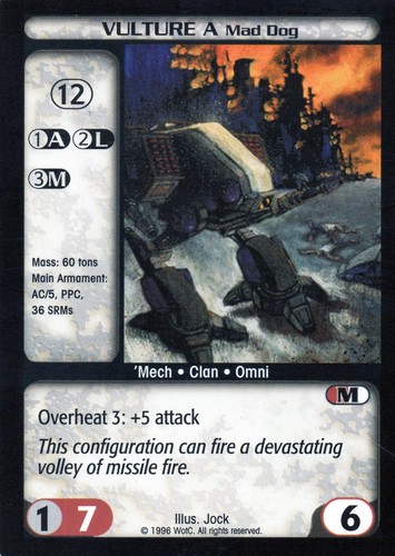 Tarjetas coleccionables individuales de Battletech Limited - Imagen 166 de 201