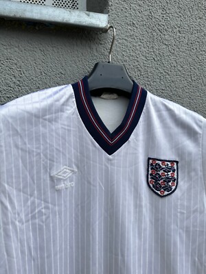 Vintage England 1984-1987 Home Umbro Soccer Football Shirt