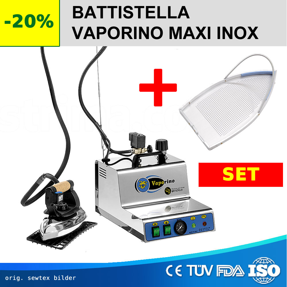 Vaporino Inox Maxi - Generatore Di Vapore Per Stiro, Compatto E Portatile, Maneggevole E Potente - Foto 11