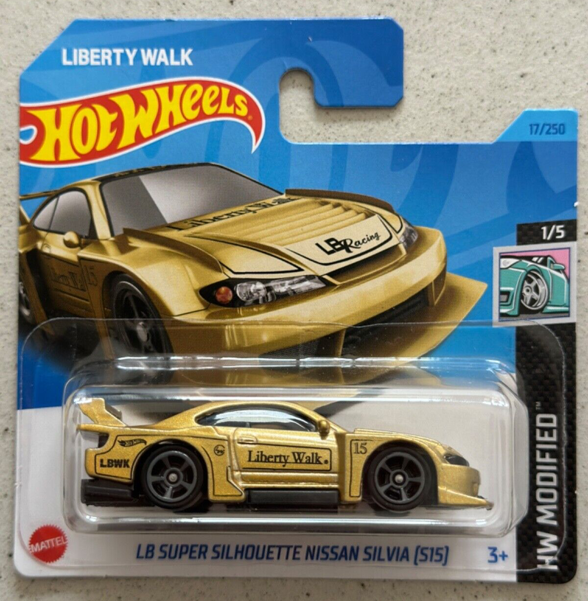 2023 Hot Wheels LB SUPER SILHOUETTE NISSAN SILVIA S15 JDM Liberty Walk LBWK