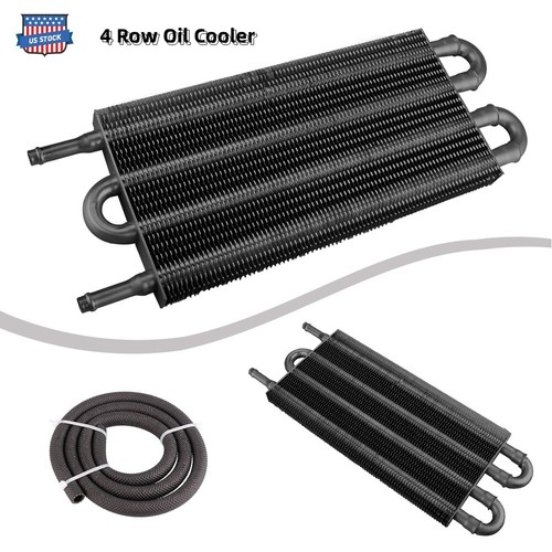 Fit for Car 4 Row Remote Transmission Oil Cooler Auto-Manual Radiator Converter - Foto 1 di 9