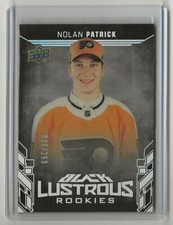 17-18 2017-18 UD Black Lustrous Rookies #LRNP Nolan Patrick 008/299 Philadelphia