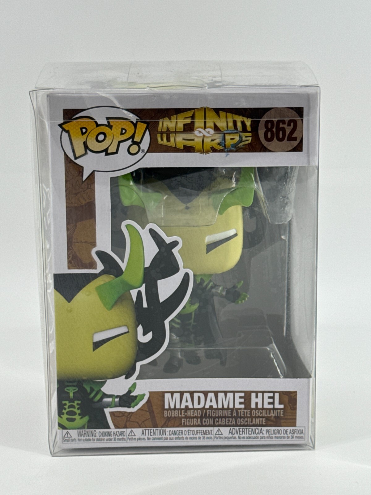 Funko Pop Marvel Infinity Warps Madame Hel #862 Vinyl Bobble-Head Figure Htf