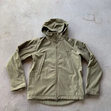 Condor Jacket Mens Medium Brown Summit Soft Shell Military Army Zip Up Lined