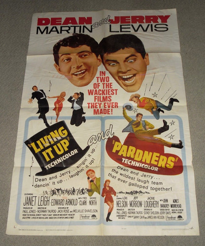 LIVING IT UP/PARDNERS Original 1sh Movie Poster