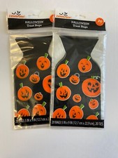 40 2 packs of 20  Halloween party trick or treat bags 5" x 9" jack o lantern