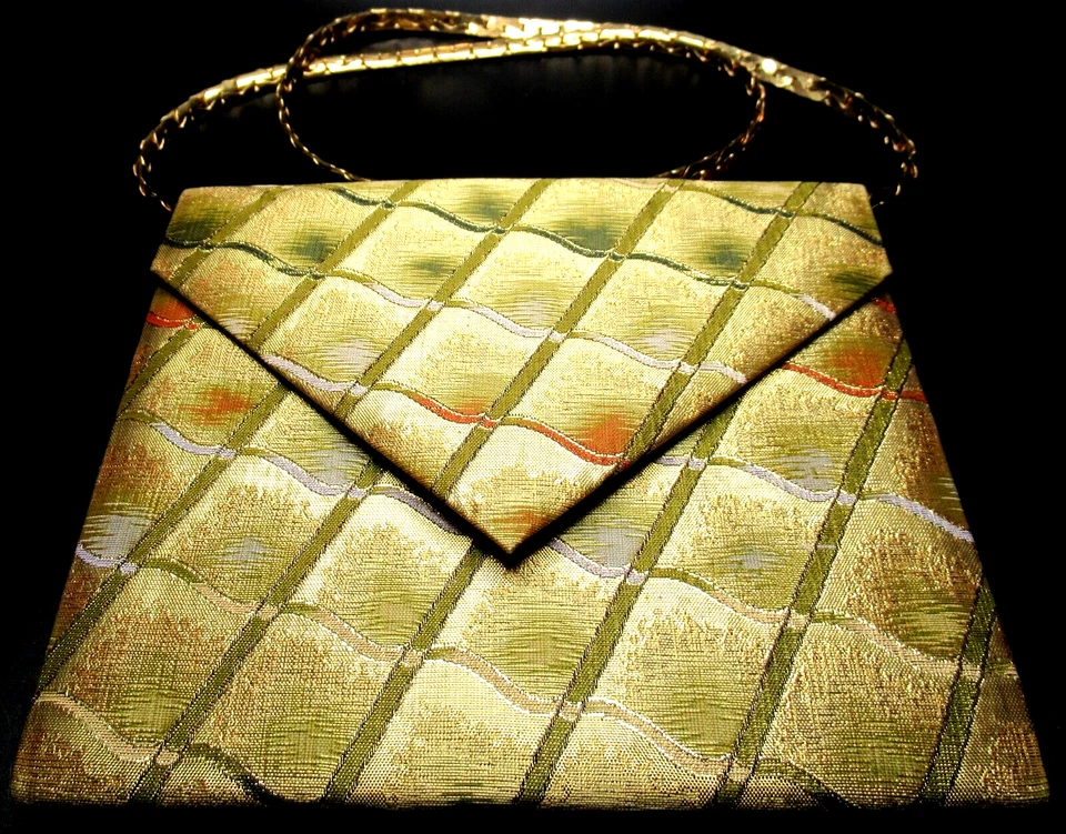 Bolso Cartera Bolso de Noche Vintage Sobre Metálico Geométrico DIANE LOVE Foto 2 de 4