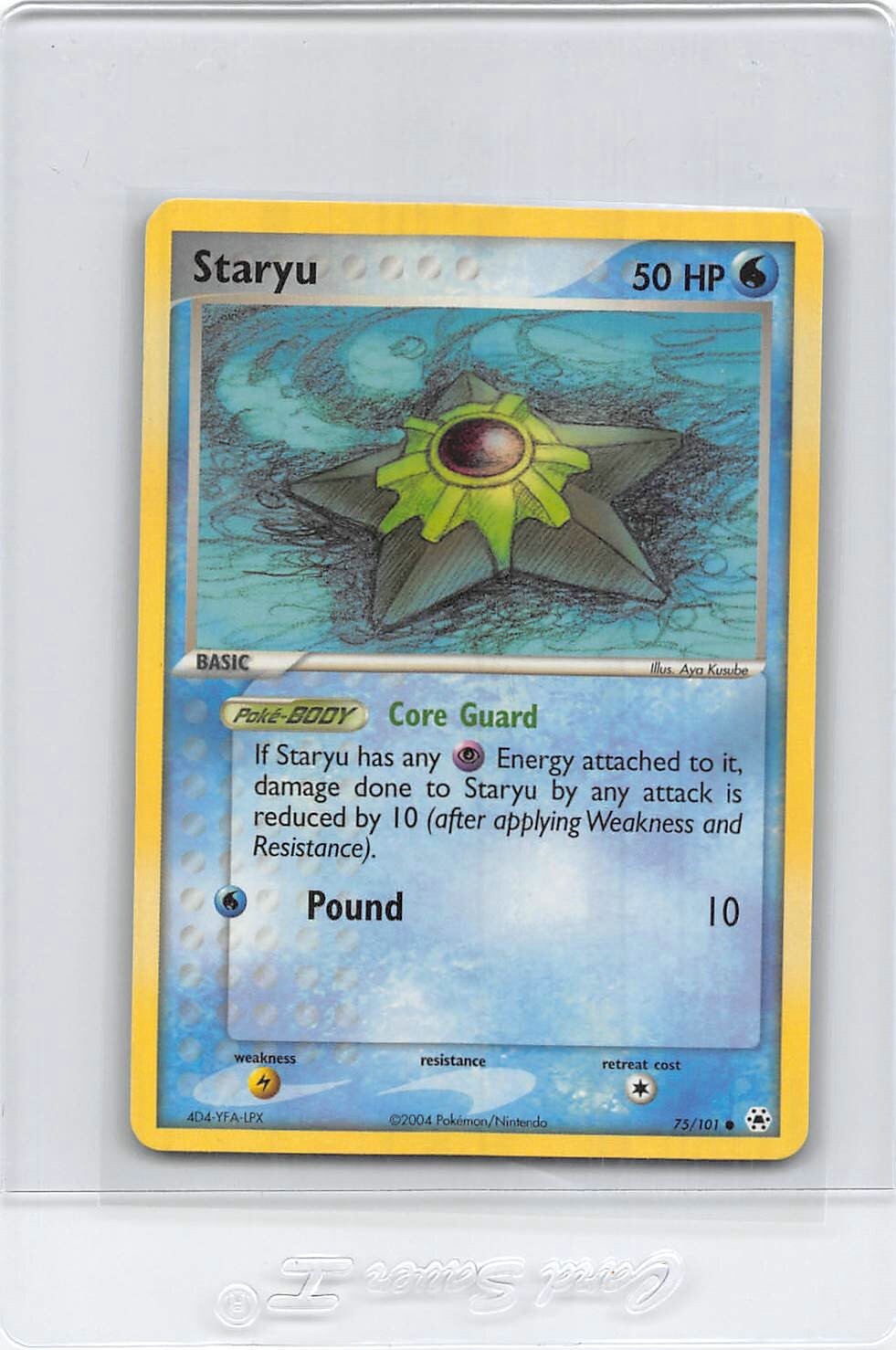 STARYU 75/101 - NON-HOLO - COMMON - EX HIDDEN LEGENDS - 2004 POKEMON CARD - NM