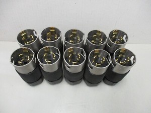 Hubbell CS-8365L 50A 3P 4W 250V 3Ø  Twist Lock Plug  (Qty 10)