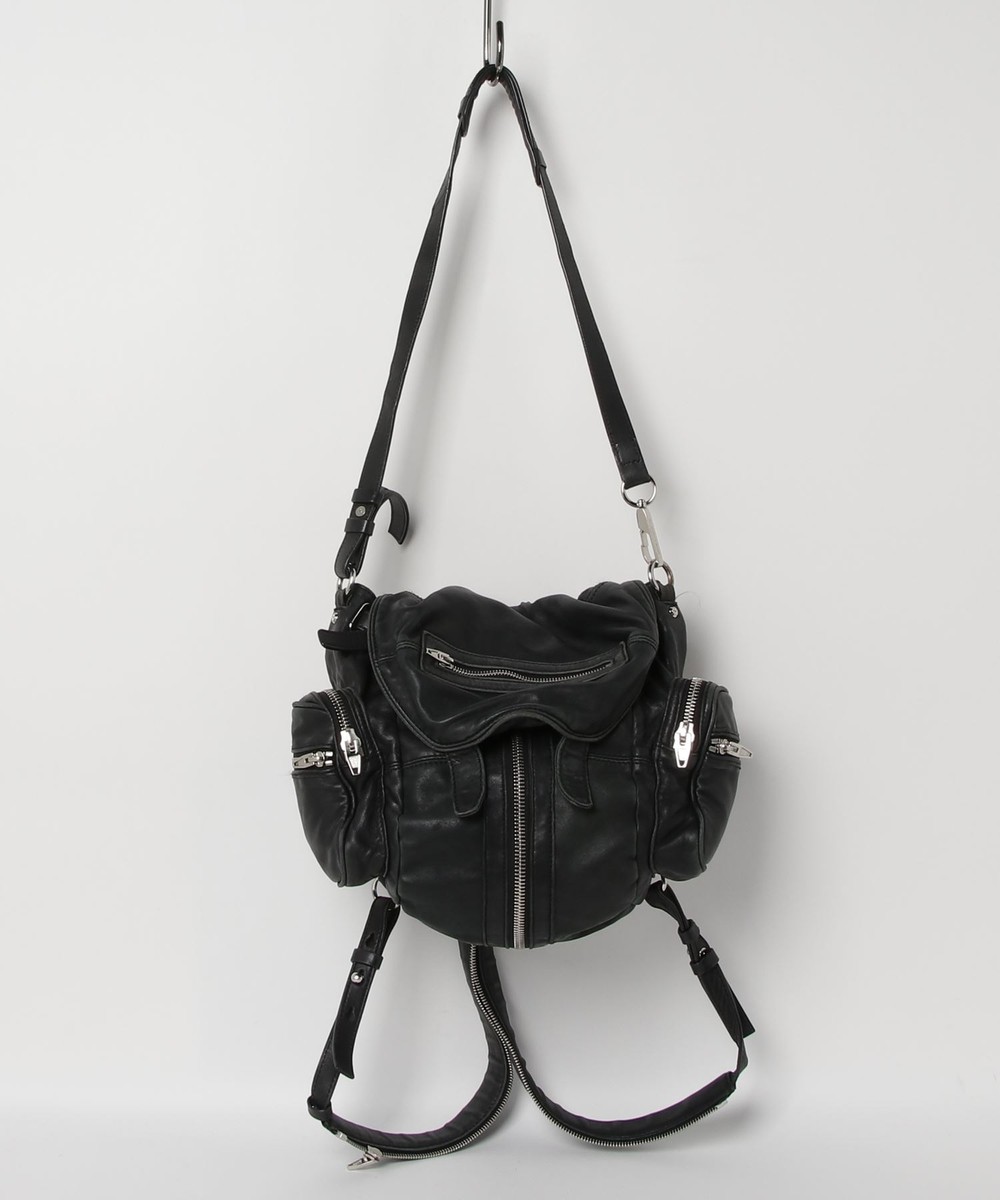 Auth ALEXANDER WANG 2WAY multi backpack shoulder bag #0112 black 