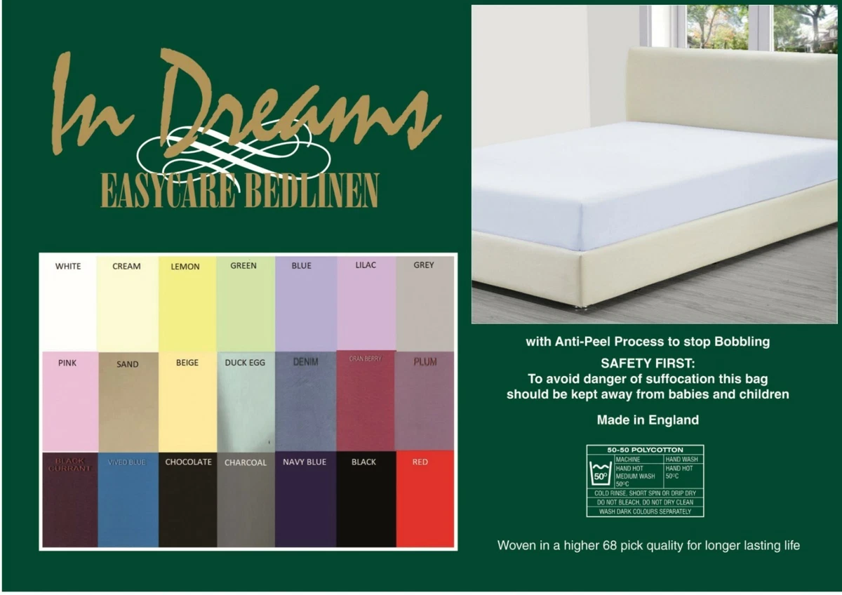 ELECTRIC* BED FITTED SHEET 3'6 x 6'6 BED 107 x 200 42 X 78 21 COLOURS  200TC | eBay