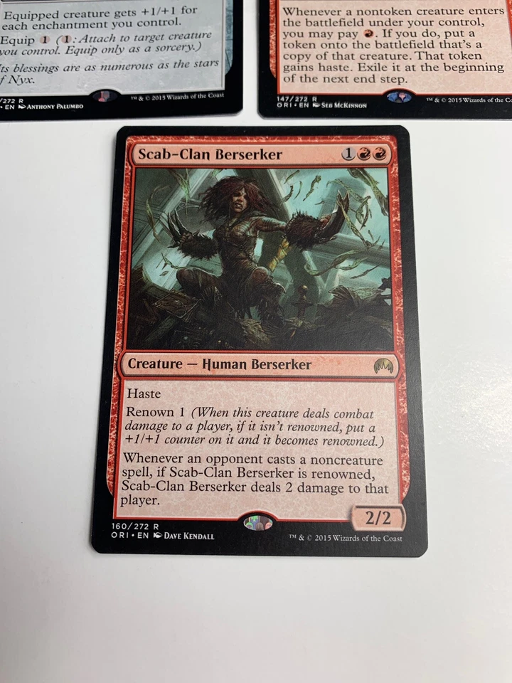 MTG Cards Flameshadow Conjuring Scab Clan Berserker Helm of the Gods Origins - Image 4 of 4