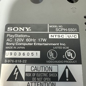 Sony PlayStation 1 SCPH-5501 Console / 1 Controller With Original Box