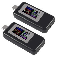 2PACK -C USB Tester USB Power Meter USB C Voltage Tester Multimeter 0-5A 4-30...