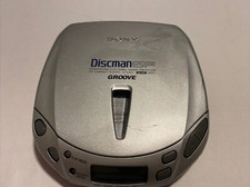 Sony Discman CD Player Groove D-E401 Portable Silver FOR PARTS and  REPAIRS