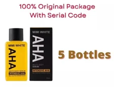 MIMI White AHA Whitening Body Serum Brightening Skin Vitamin 30ml 1oz (5 Pack)