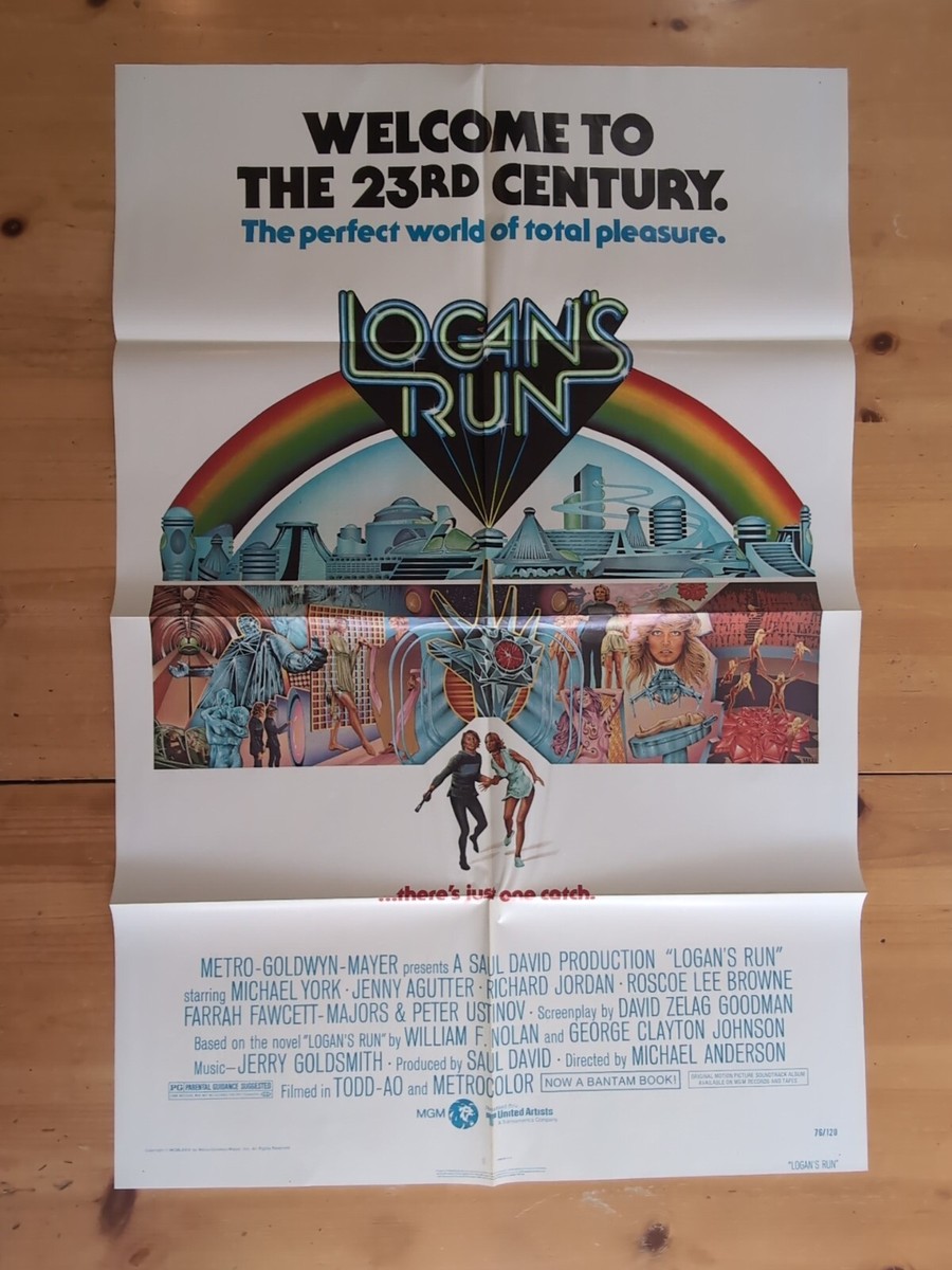 Logan's Run Original U.S. One Sheet Movie Poster Michael York 27