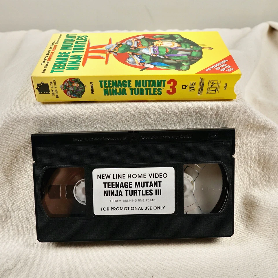 Teenage Mutant Ninja Turtles 3 VHS Promo Screener Dealer Promotional Copy III - Image 3 of 4