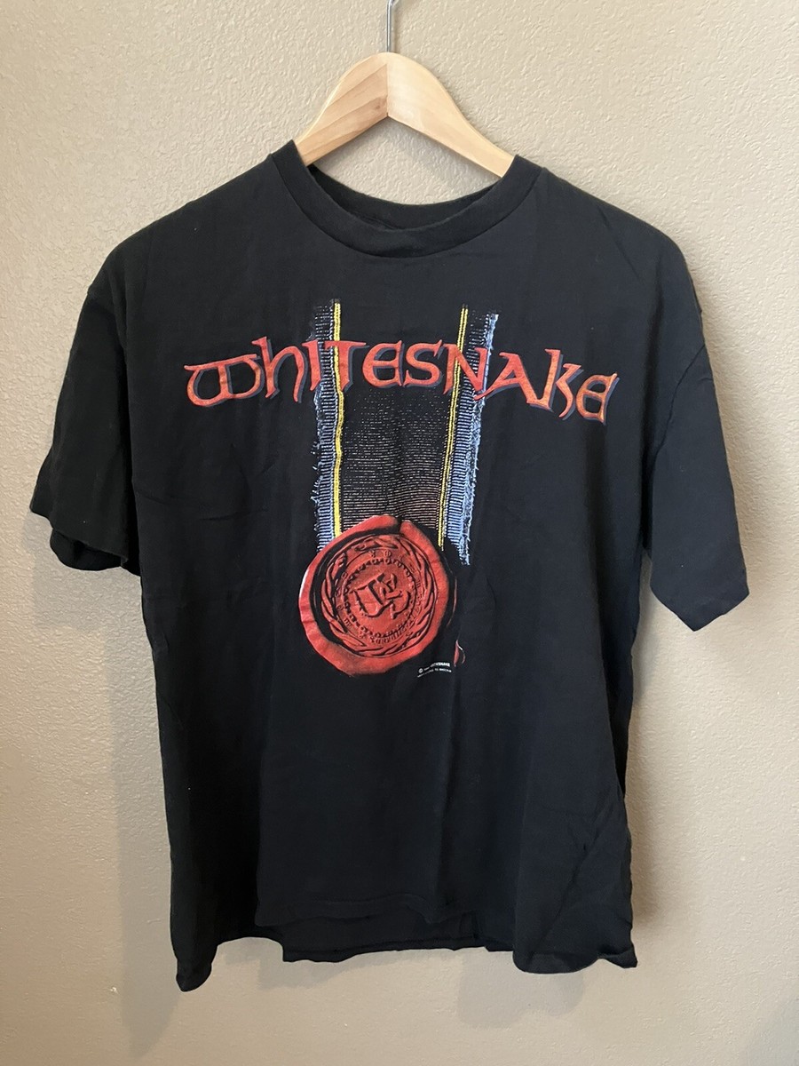 WHITESNAKE 1990年ツアーTシャツ Vintage Whitesnake 1990 tour Shirt black Size XL Short Sleeve