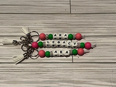 Alpha Kappa Alpha Keychain Set Of 3