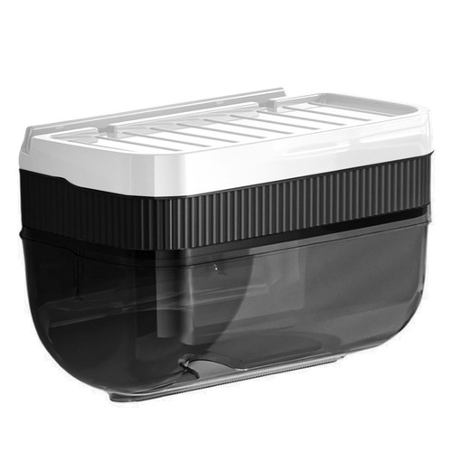 Tissue Storage Box Punch-free Multi-purpose Wall-mounted Toilet Paper Storage - Picture 11 of 12