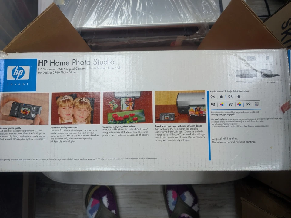 Open box HP Deskjet 5940 Digital Photo Printer PLUS Photosmart M415 Digi Camera - Image 4 of 4