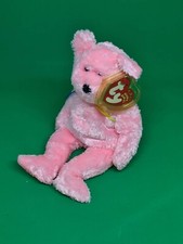 SHERBET the PINK bear ~ TY Beanie Babies ~ MWMT ~ In Hand In Oz ~ HTF ~ Retired