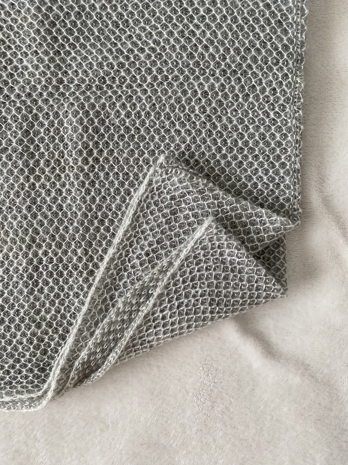 * ATMOSPHERE @ PRIMARK * LARGE LIGHT GREY KNITTED SNOOD SCARF SHAWL image 3