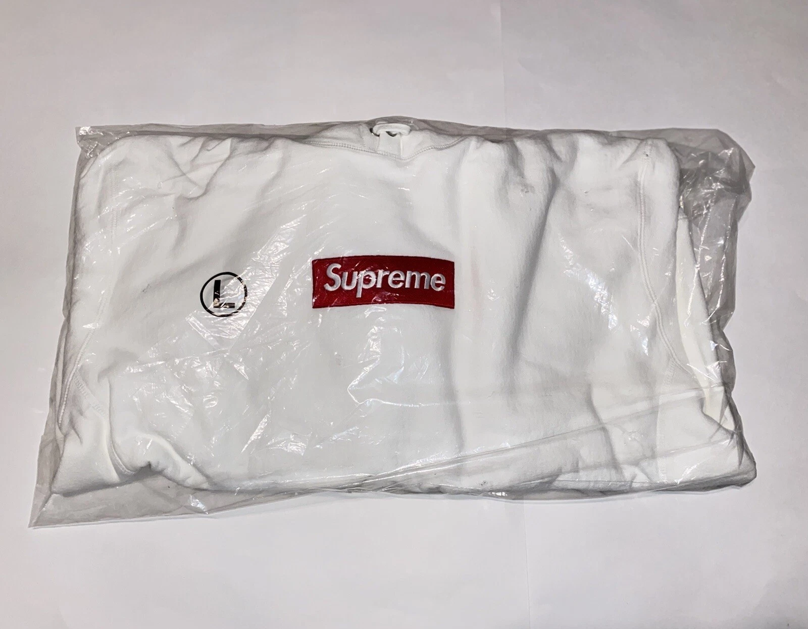 Felpa con cappuccio grande Supreme Box con logo bianca FW21