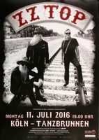 Zz Top - Live On Stage , KöLn 2016 | Konzertplakat | Poster