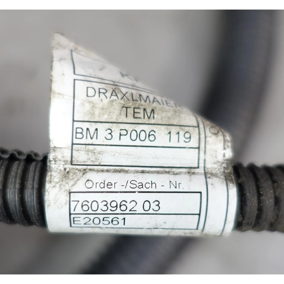 Damaged 2013 BMW F10 535i N55 Factory Wiring Harness for Manual Transmission OEM - Image 4 of 4