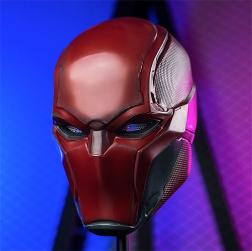 Arkham Knight Mask Red Hood Batman Gothan Helmet Halloween Props Cosplay Gift - Picture 5 of 10