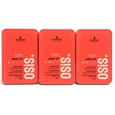 (3 PACK) Schwarzkopf Osis+ Mess Up Matte Paste, 3.38 oz