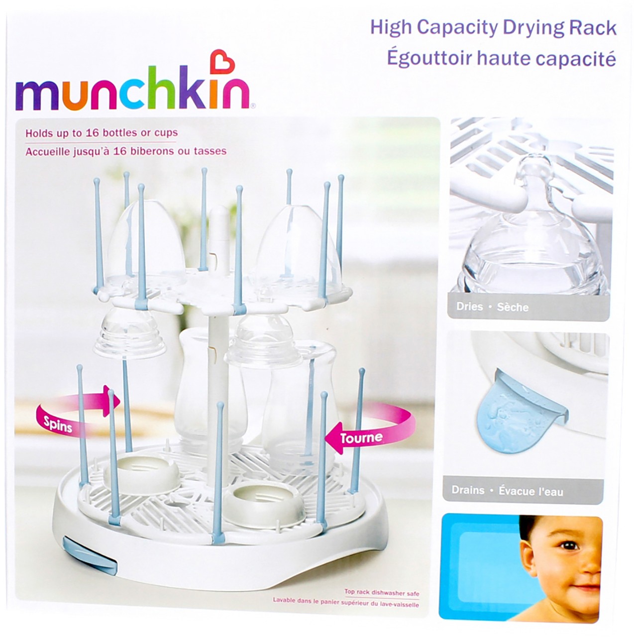 2 Pack Munchkin High Capacity Drying Rack