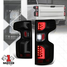 For 19-24 Silverado 1500 Wt Lt Ltd 3D LED Bar Smoked Lens Tail Light Lamp
